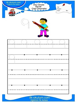 Çocuklar İçin Çizgi Çalışma Sayfaları 